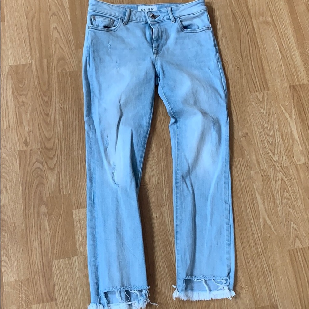 DL 1961 ankle step hem jeans
